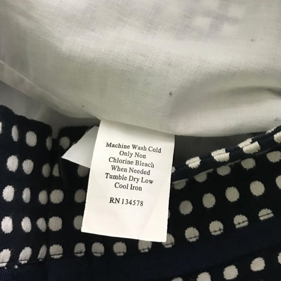 💜 Vineyard Vines Navy polka dot 100% cotton skirt - Picture 6 of 6